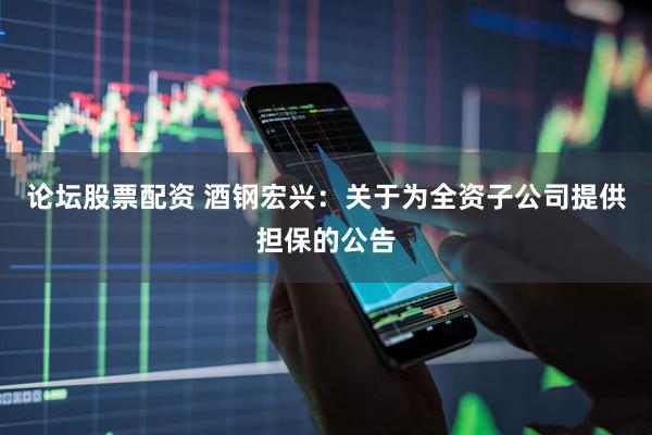 论坛股票配资 酒钢宏兴：关于为全资子公司提供担保的公告